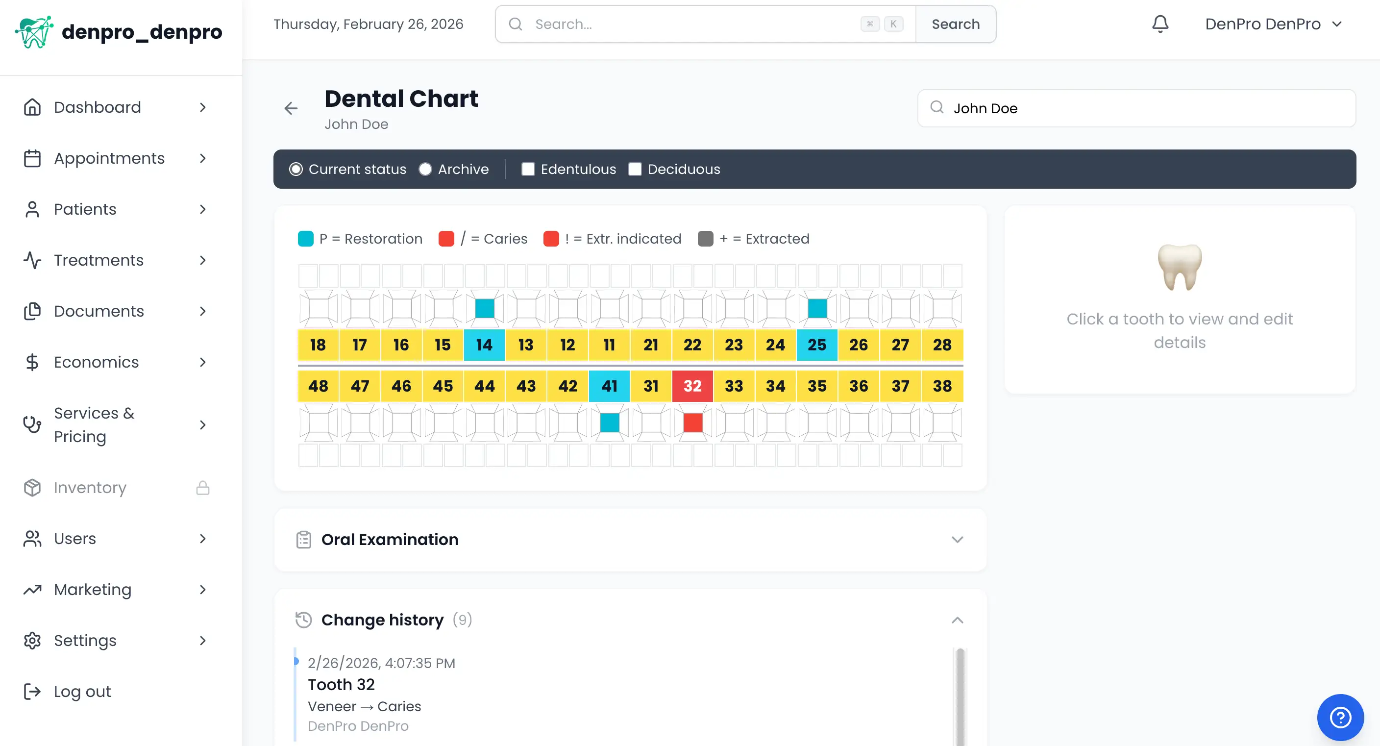 Dental Chart